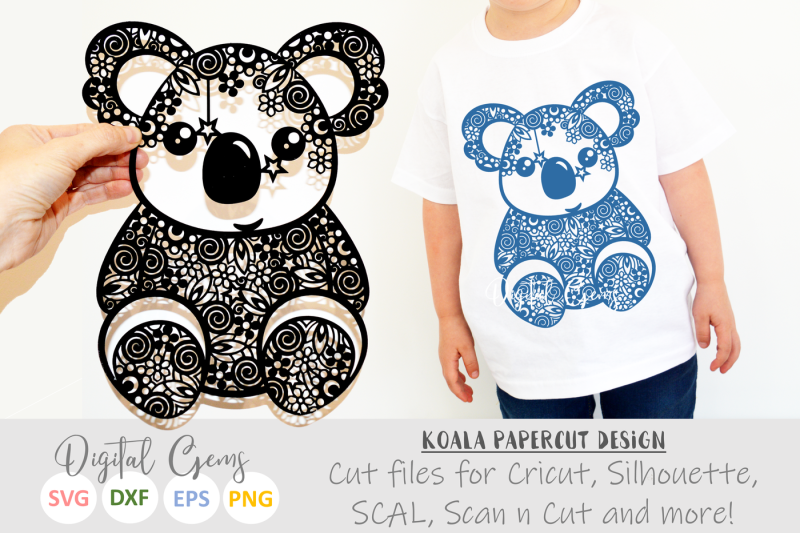 Download Koala Bear SVG / DXF / EPS / PNG Files By Digital Gems | TheHungryJPEG.com