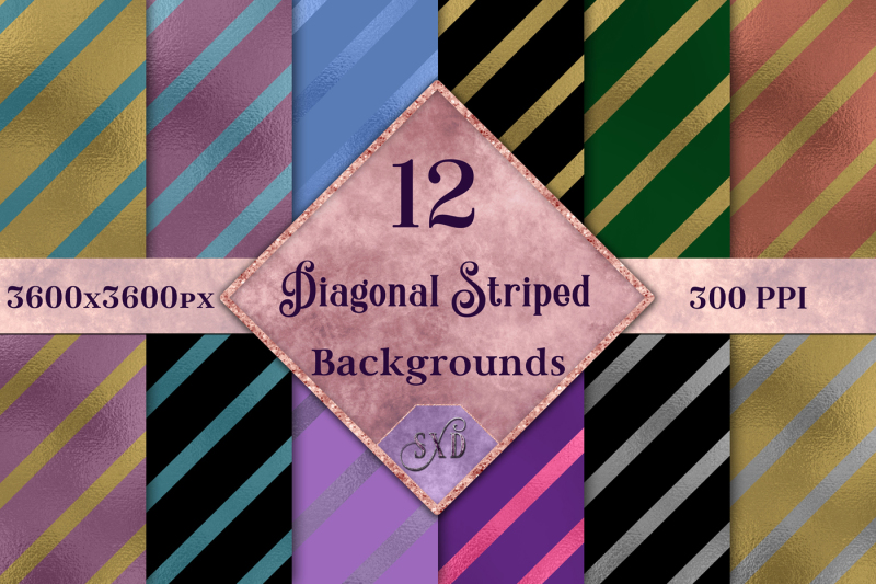 diagonal-striped-backgrounds-12-image-set