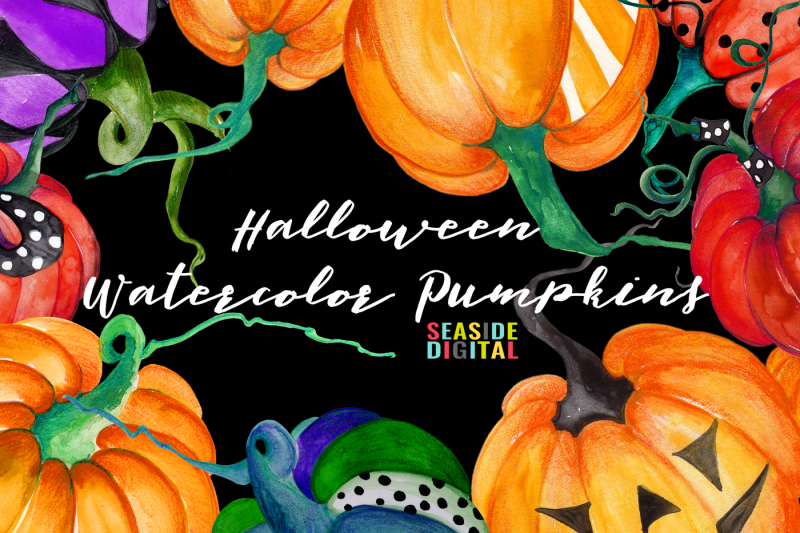 halloween-watercolor-pumpkins