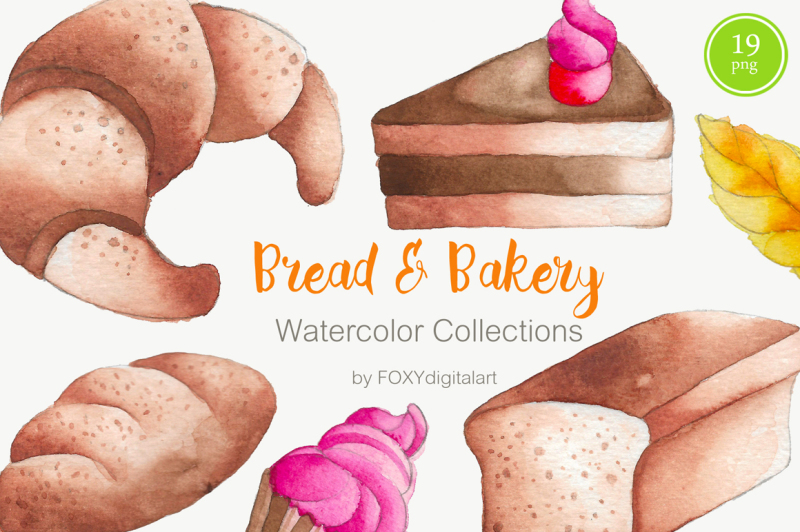 bread-bakery-cake-watercolor-clipart