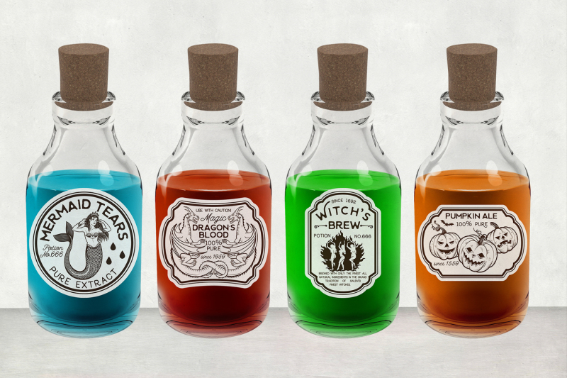 halloween-bottle-labels-and-potion-labels-vector-illustration