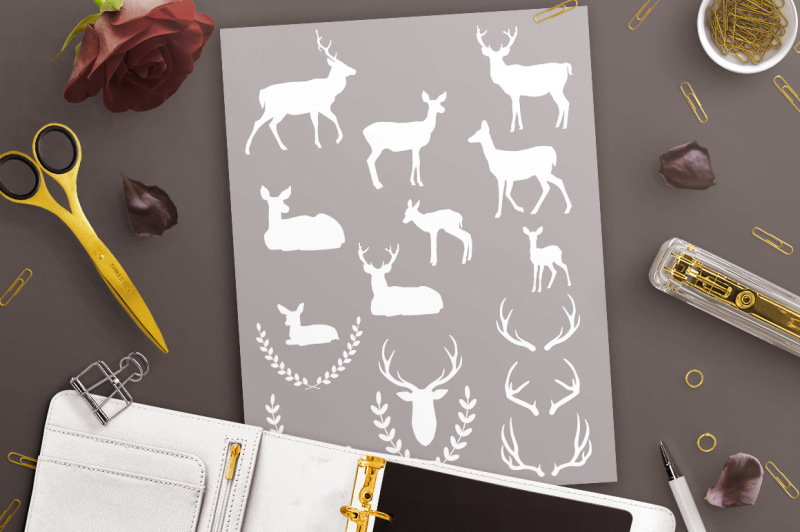 deer-silhouette-clipart-white-deer-clipart-black-deer-graphics