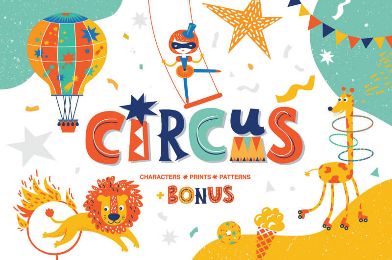 circus-graphic-set