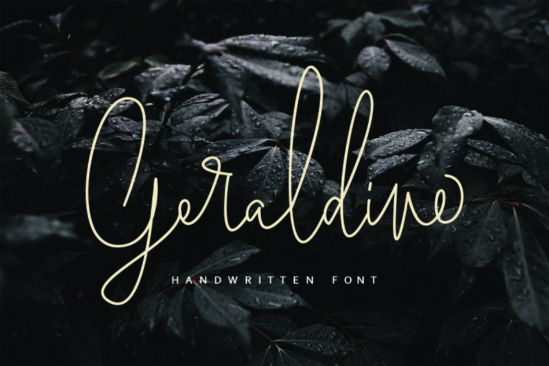 geraldine-handwritten-font