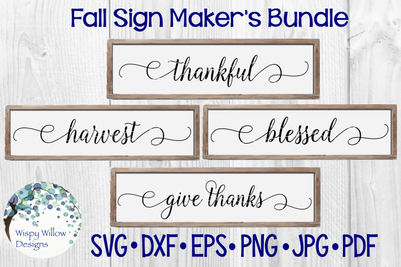 fall-sign-bundle-thankful-harvest-blessed-give-thanks