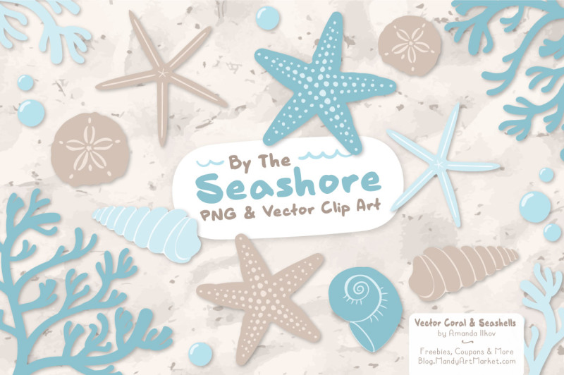 seashore-shells-and-coral-clipart-in-soft-blue