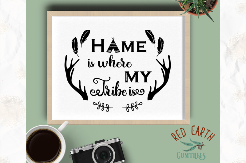 home-is-where-my-tribe-is-boho-decal-svg-png-eps-dxf-pdf-formats
