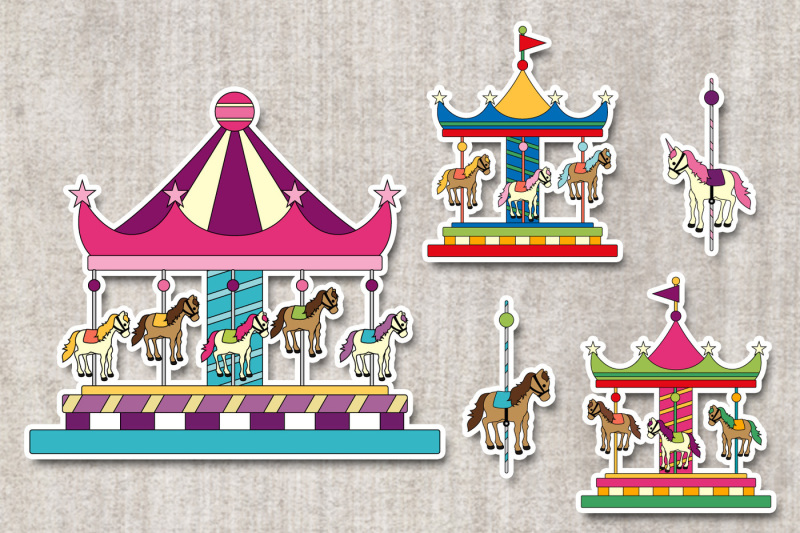 carousel-merry-go-round-clipart