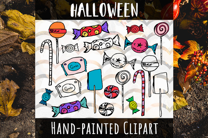 halloween-candy-hand-painted-sweets-clipart