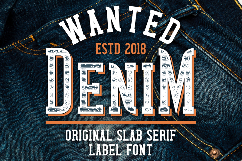wanted-denim-layered-font