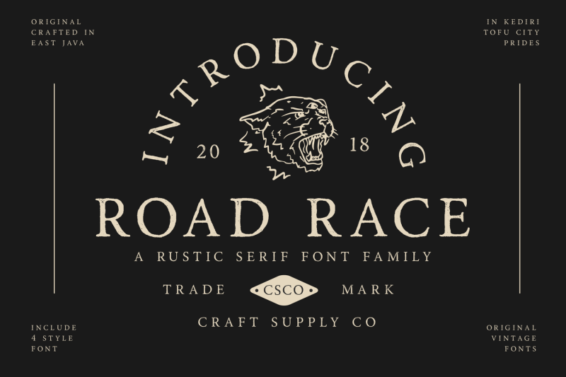 road-race-font-family-extras