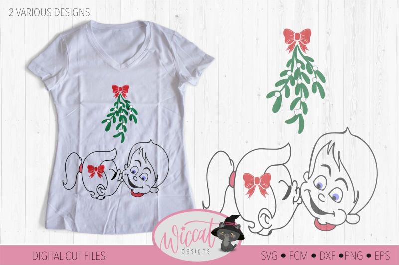 mistletoe-kisses-svg-couple-shirt-girl-svg-mistletoe-svg-boy-svg