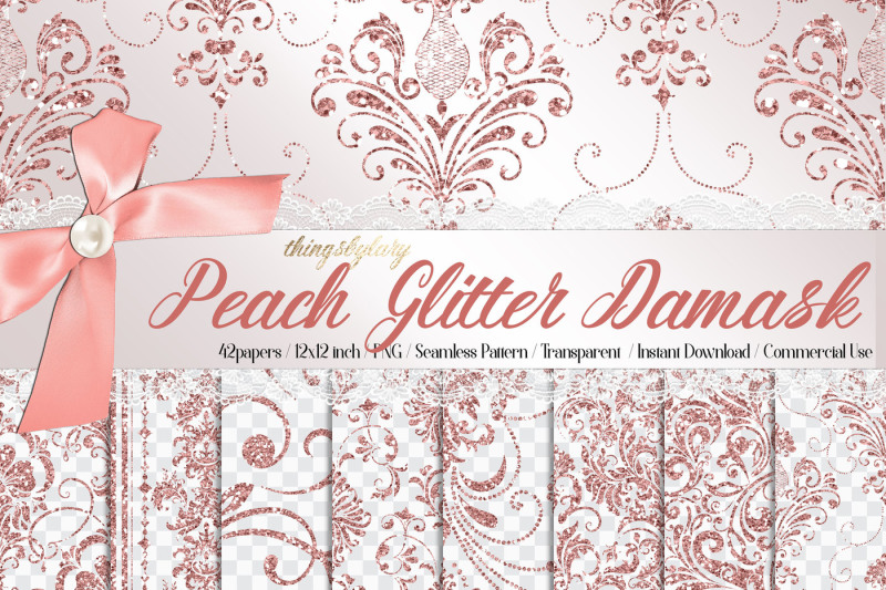 42-pale-pink-peach-glitter-seamless-damask-ornament-overlays