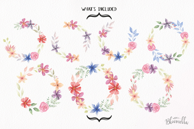 embellish-watercolor-floral-flowers-garland-hand-painted-clipart-set