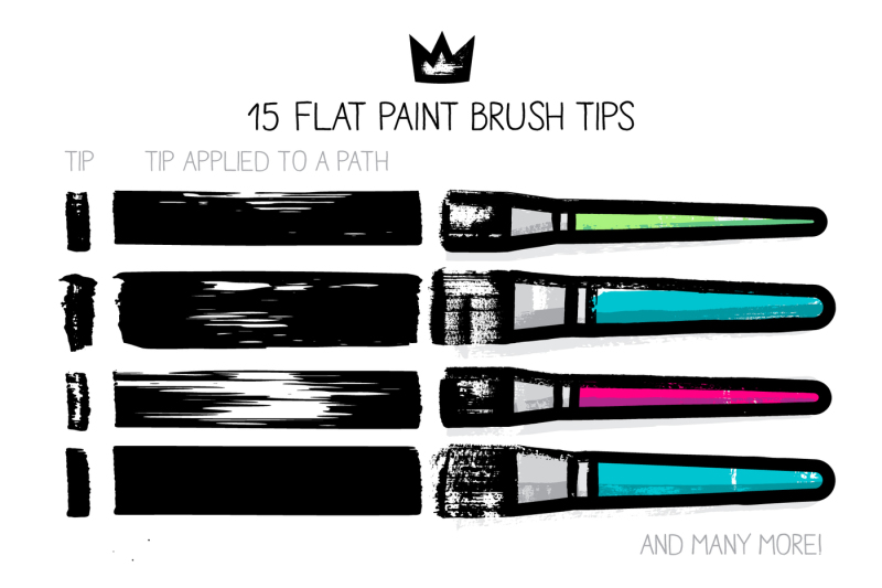 ai-flat-paint-brushes