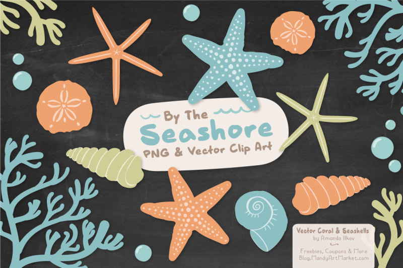 seashore-shells-and-coral-clipart-in-vintage-boy