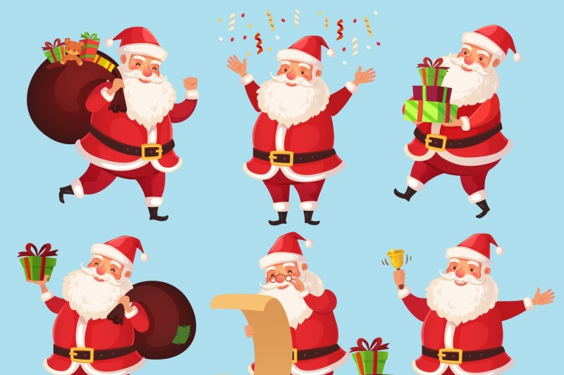christmas-santa-cartoon-character-funny-santa-claus-with-xmas-present