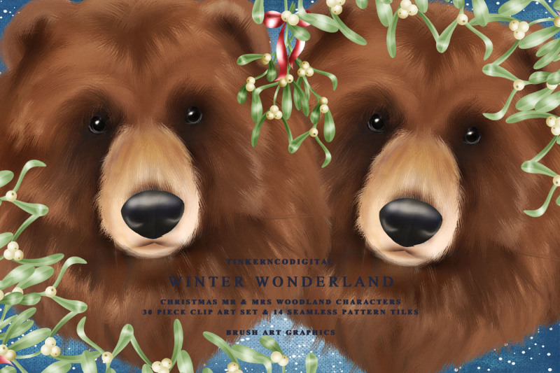 christmas-woodland-clipart-and-patterns