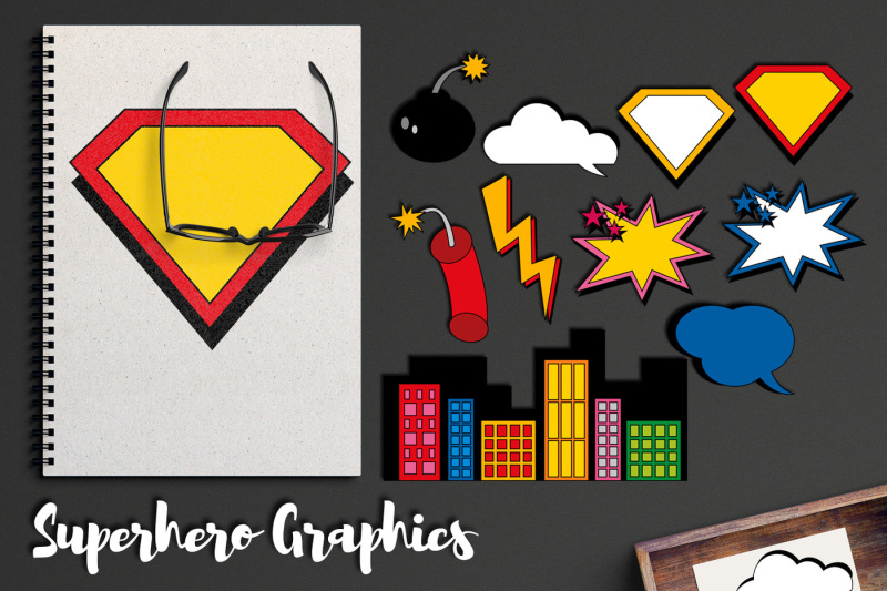 superhero-comic-book-element-graphics