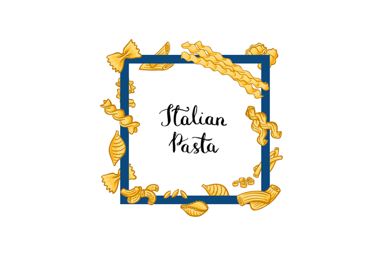 vector-frame-with-place-for-text-and-pasta