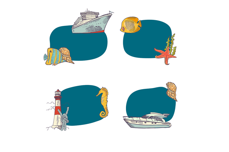 vector-sketched-sea-stickers-set