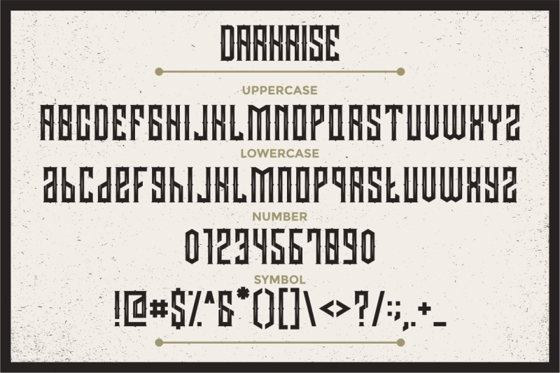 darkrise-typeface