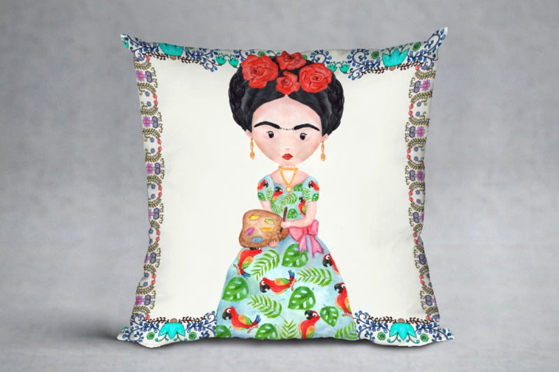 frida-khalo-clipart-mexican-clipart