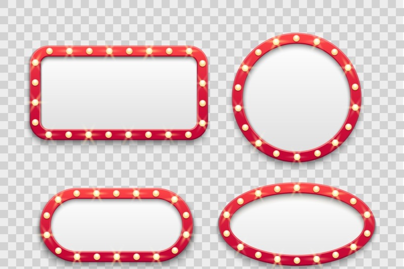 marquee-light-frames-vintage-round-and-rectangular-cinema-and-casino