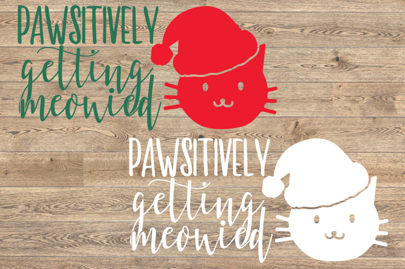 Download Meowy Christmas merry cats SVG 997S By HamHamArt ...