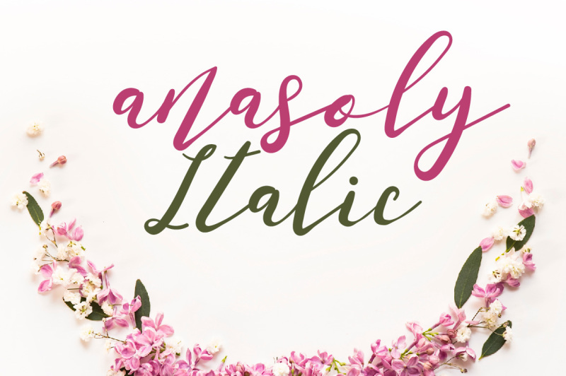 anasoly-italic-font-by-watercolor-floral-designs