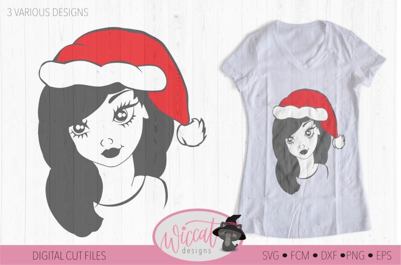 christmas-girl-with-hat-svg-teen-svg-christmas-files-face-svg-dxf
