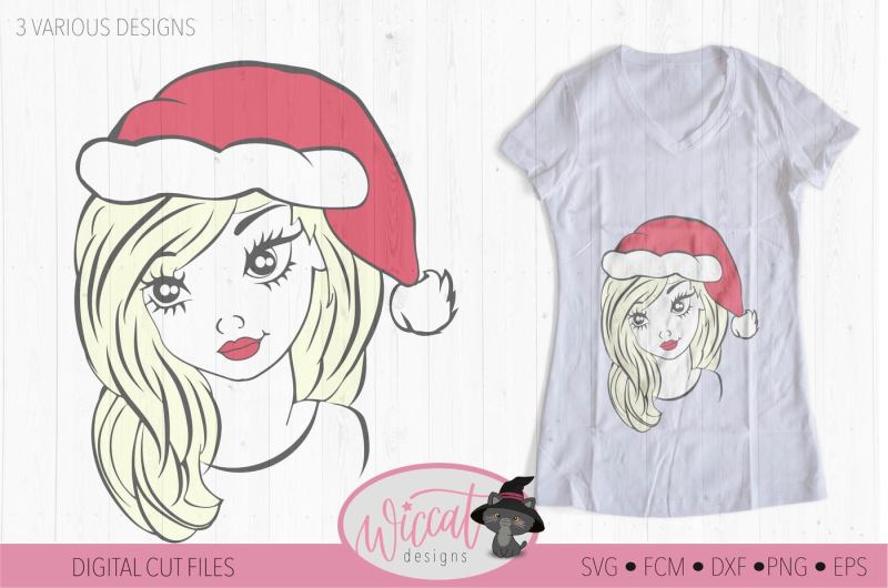 christmas-girl-with-hat-svg-teen-svg-christmas-files-face-svg-dxf