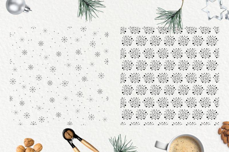 holly-jolly-christmas-and-new-year-seamless-patterns