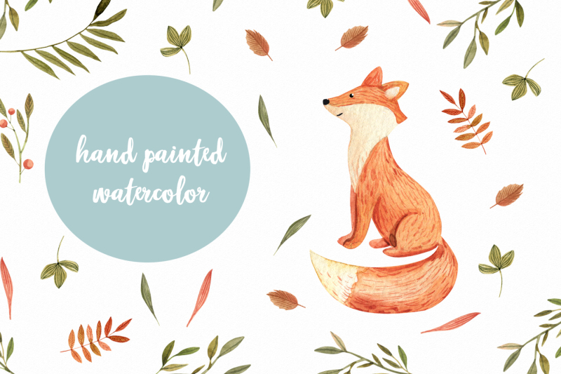 watercolor-autumn-fox