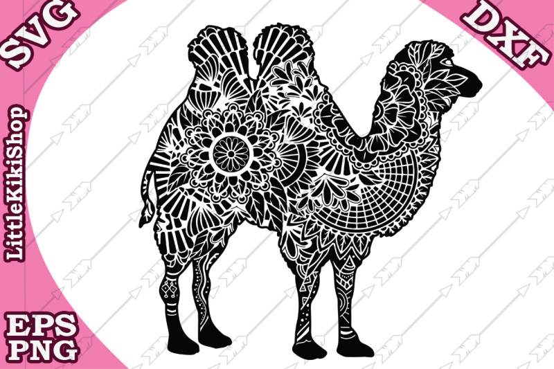 zentangle-camel-svg-mandala-camel-svg-camel-cut-files