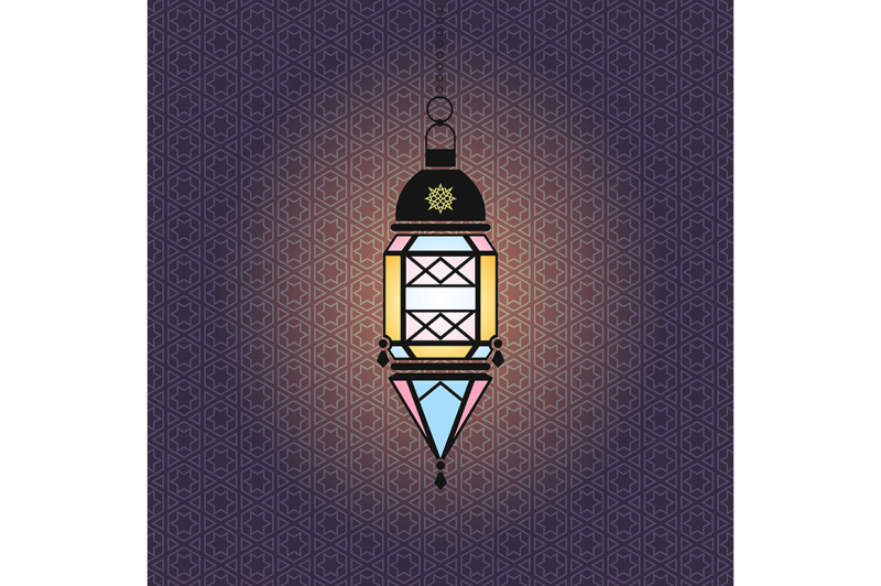 vector-ramadan-illustration-with-hanging-lantern