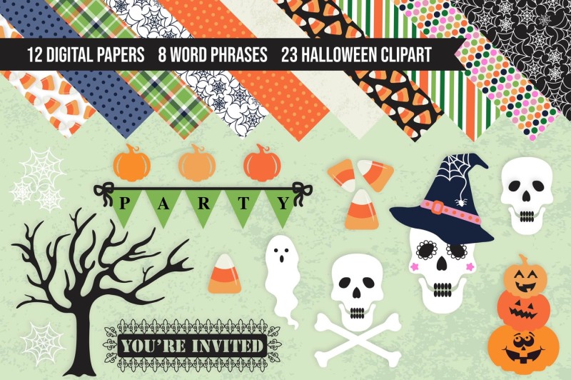 halloween-png-clipart-and-digital-paper-pack