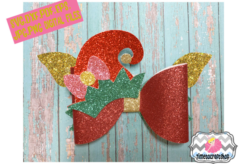 holiday-christmas-girl-elf-hat-hair-bow-template