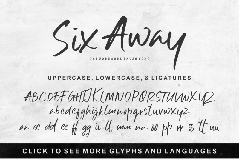 six-away-the-handmade-brush-font