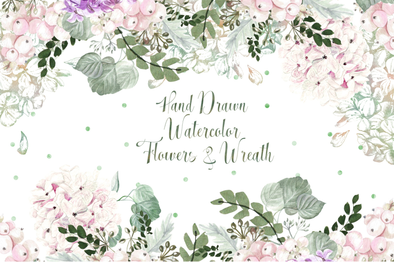 hand-drawn-watercolor-flowers-and-wreath