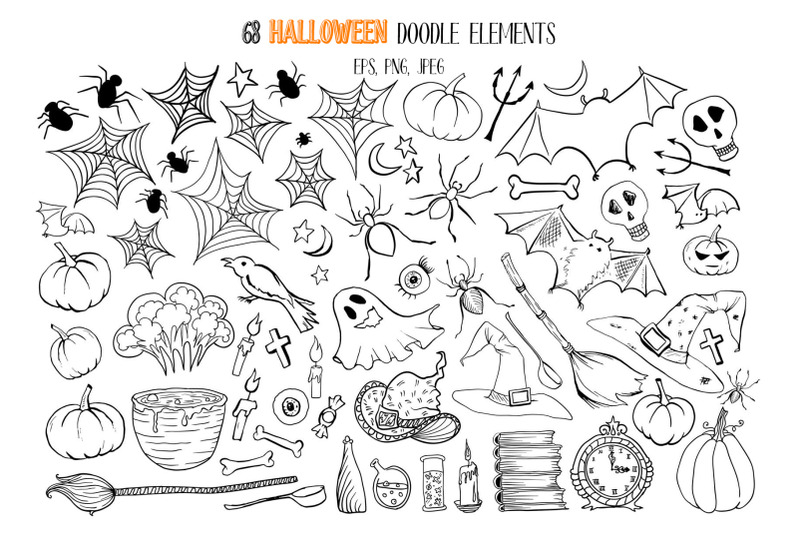 halloween-seamless-patterns