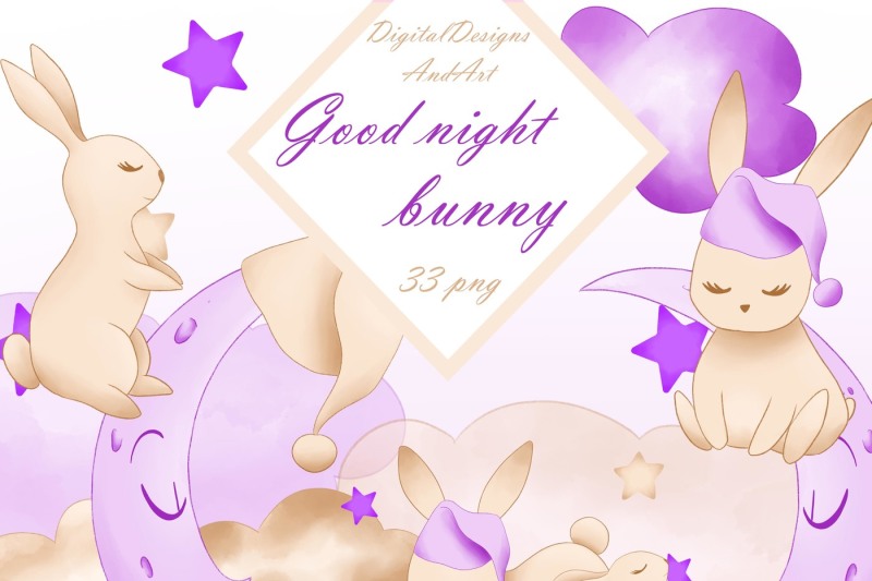 good-nught-bunny-in-purple