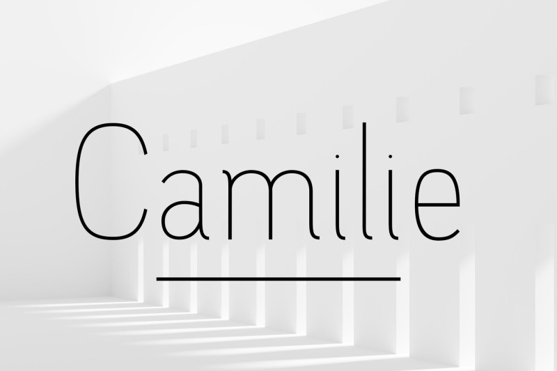 camilie-thin-font