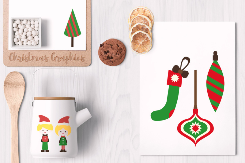 christmas-ornaments-and-kids-clip-art
