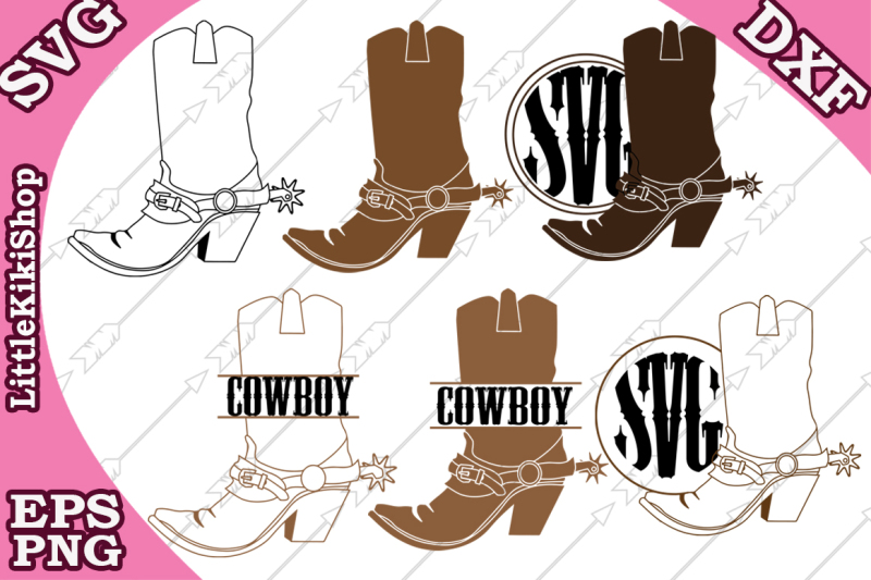 cowboy-boots-svg-cowboy-monogram-western-svg
