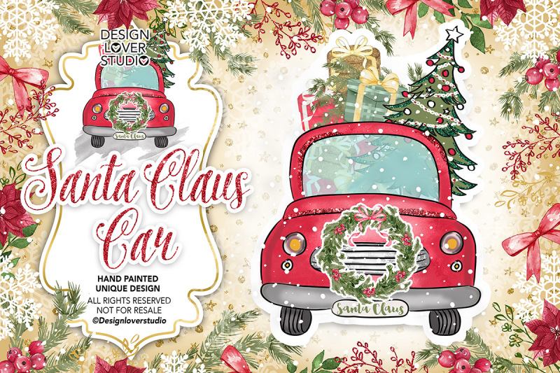 santa-clause-car-design