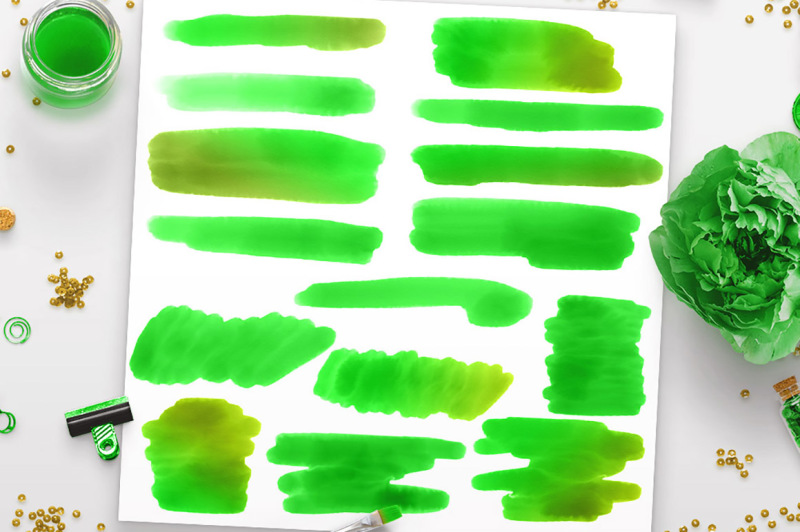 green-watercolor-clipart-smears-watercolor-clipart-green-strokes