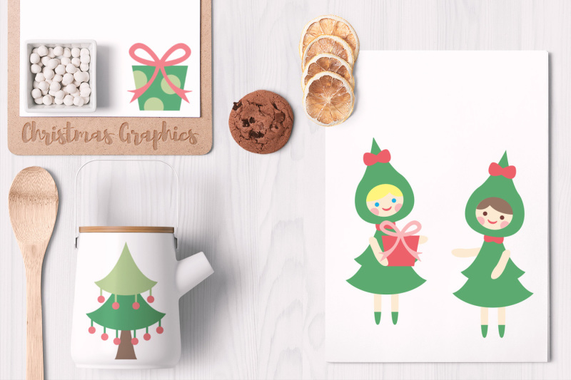 christmas-graphics-girls-snowman-trees