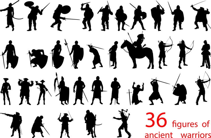 silhouettes-of-ancient-warriors