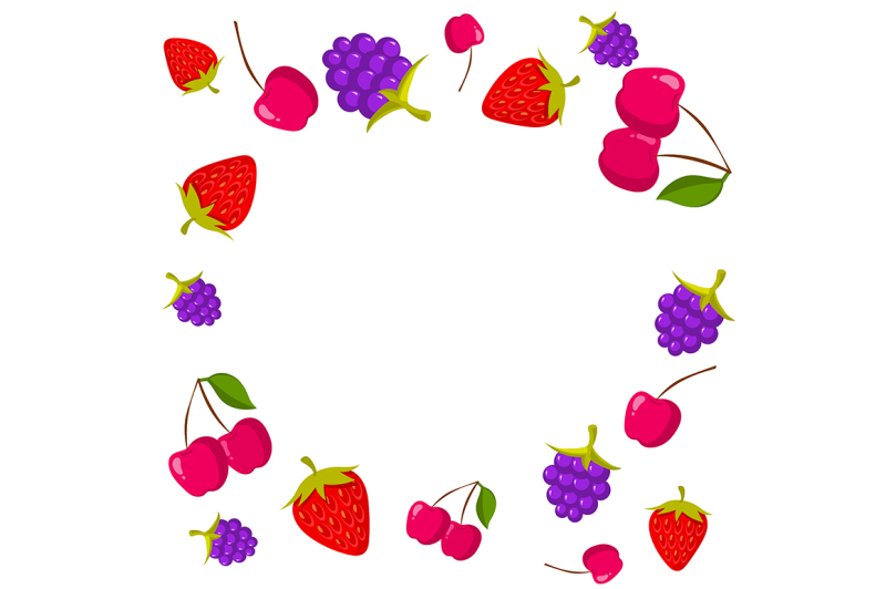 berries-frame-on-white-background-with-place-for-text